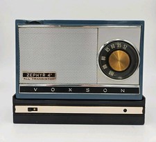 VOXSON ZEPHYR 4° RADIO TRANSISTOR AM PORTATILE BLU VINTAGE FUNZIONANTE ANNI 60