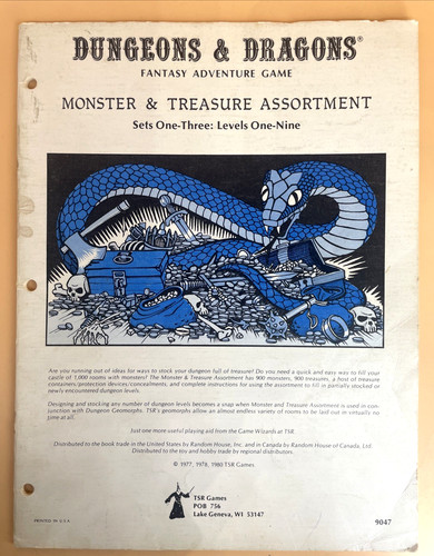 Tsr 9047 monster treasure - tsr,