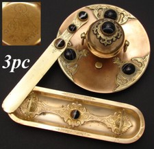 Antico set scrivania inglese