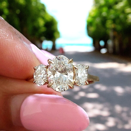 Anello fidanzamento oro - di,