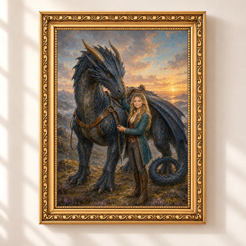 Ritratto cavaliere drago - ritratto,