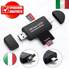 Lettore di schede SD USB-C Adattatore Micro USB OTG USB 2.0 Android iPhone PC