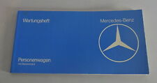 Libretto assegni Mercedes W123 / W116 / R107 benzina bianco senza voci stato 09/1978