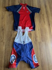 Completo ciclismo Estivo Uomo Santini Rosti Maglia Salopette Pantaloncini 48 L M