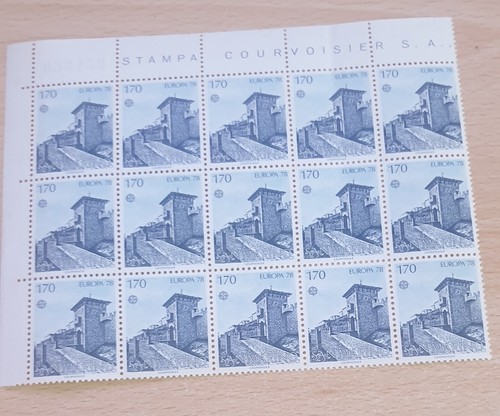 Foglio francobolli nuovi - da, 15