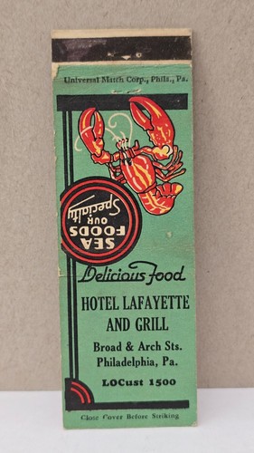 Vintage matchbook cover hotel - cover,