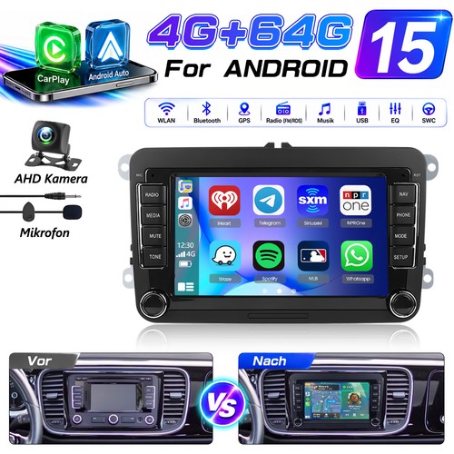 Autoradio 64gb android 15 - 4+64gb,