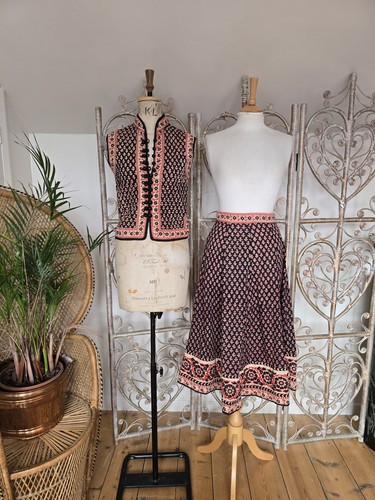 Abito gilet gonna set midi