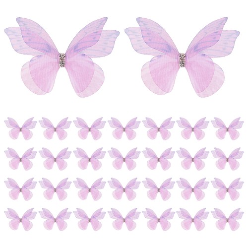 30pcs farfalle organza - farfalle,