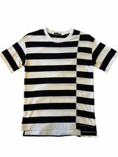 Sisley Boys Graphic T-Shirt Top 11-12 Years 2XL Bianca E Nera