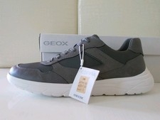 Geox scarpe uomo sneakers Portello B,nubuck sint.+Textile Dark Grey,Eu-44 €120