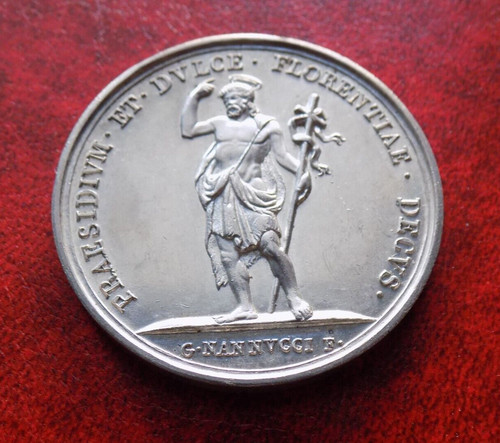 Medaglia firenze 1828 argento - firenze,