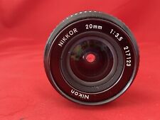 Nikon Nikkor - obiettivo grandangolare f3.5 20mm messa a fuoco manuale - attacco AI