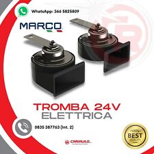 Avvisatore Tromba Coppia trombe 2 morsetti 24V Tromba Elettromagnetica Bitonale