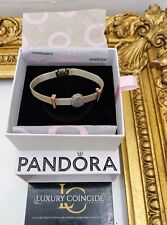 PANDORA BRACCIALE REFLEXIONS ORO ROSA CON 3 CHARMS mis. 16,5 FULL SET