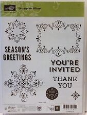 Stampin Up Rilievografia Inverno Fotopolimero Timbri Stagioni Auguri Invited