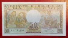 BELGIO 50 FRANCHI 1956 P.133