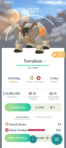 Terrakion pokemon fortunato - terrakion,