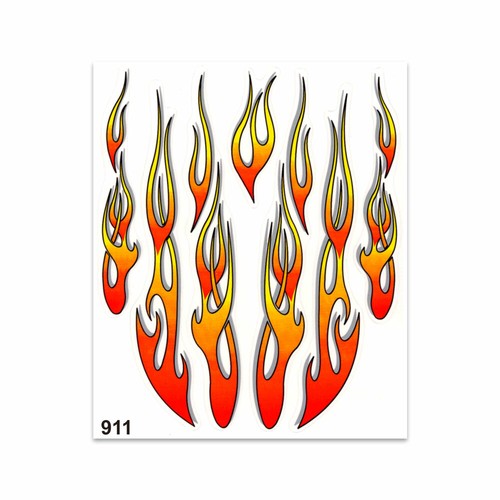 Adesivi stickers fiamme x - fiamme, 20