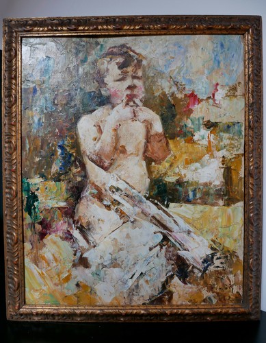 Quadro olio tavola mario - quadro,