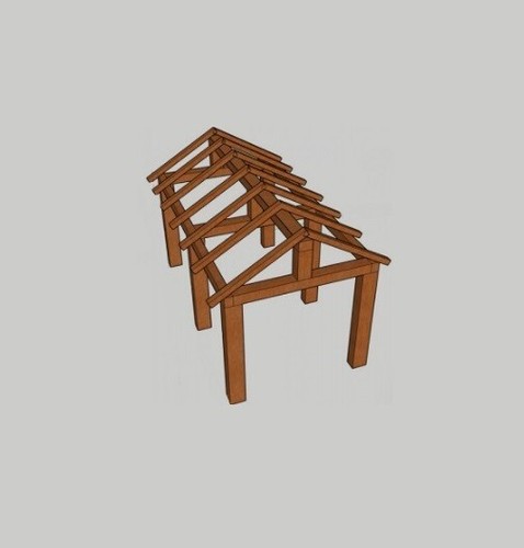 Gazebo giardino legno - in,