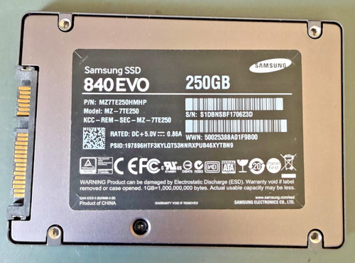 Samsung ssd 840 - 250, gb