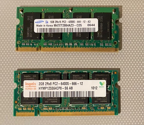 Schede ram samsung 1gb - 2, ram,