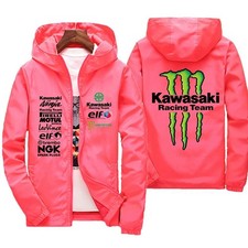 Giacca Kawasaki Monster – Look Aggressivo e Spirito Racing ROSA NERO