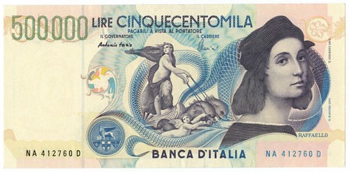 500000 lire banca italia - 500000,