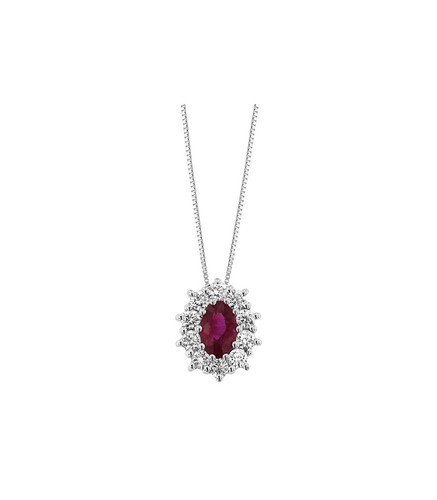 Collana oro bianco - , kt