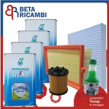 Kit Tagliando Fiat 500L 1.4 Benzina LPG 88KW 120CV 3 Filtri Aria 4 Olio Selenia 