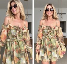 ZARA Woman Floral Off The