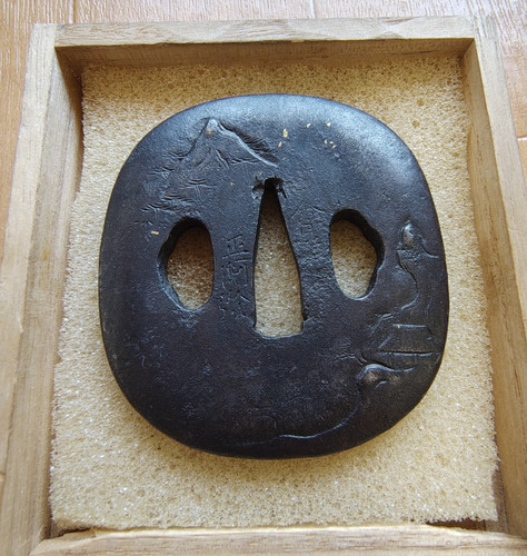 Shoami tsuba samurai - 【shoami】tsuba,