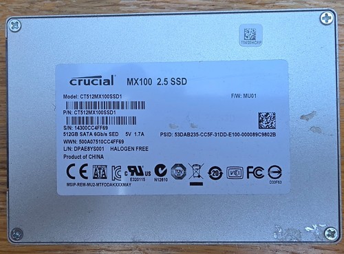 Crucial mx100 512 - crucial,