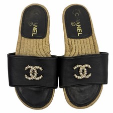 Chanel Espadrillas Slide