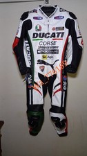 Custom Made Ducati Course Motorcycle Kangaroo Leather Racing Suit All Sizes 