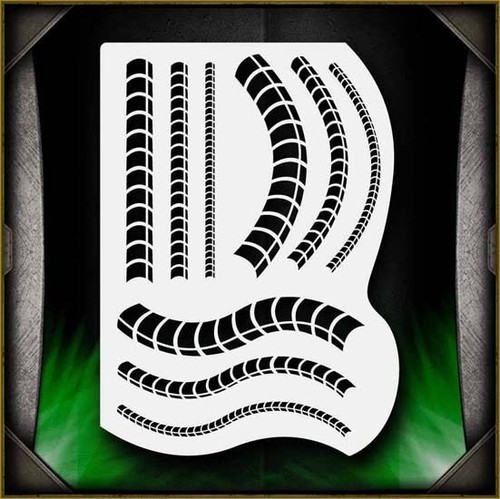 Biomech aerografo stencil - 3,