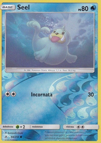 Carta pokemon seel - carta,