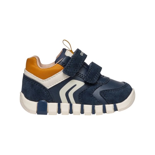Geox sneakers blu giallo - blu, in