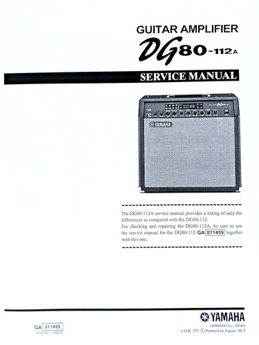 Yamaha dg80 112a - dg80-112a, amplificatore