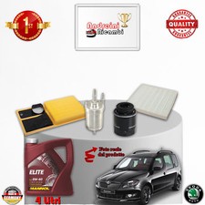 KIT TAGLIANDO FILTRI + OLIO SKODA ROOMSTER 1.6 16V 77KW 105CV DAL 2015 ->
