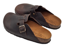 Sabot Uomo pelle e sughero Modello Birkenstock Boston Made in Italia Comfort