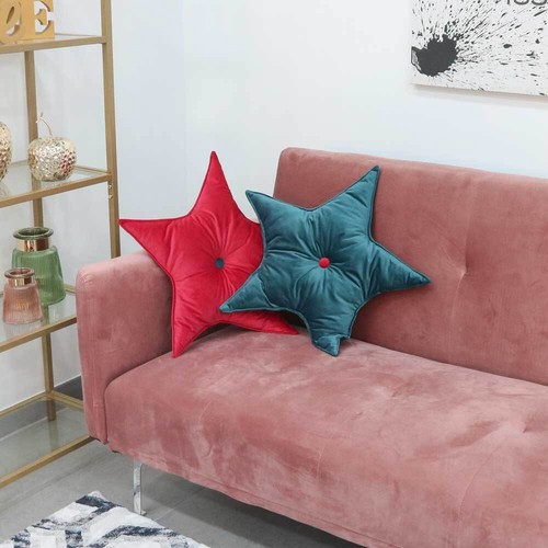 Cuscino stella velluto rosso - stella,