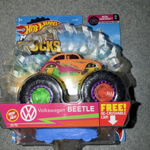 Hot wheels monster trucks - monster, neon