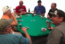 Copritavolo da poker ovale in