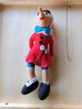Bambola in stoffa Pinocchio made in italiy tipo pannolenci vintage collodi
