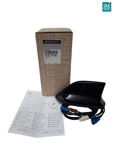 Antenna tetto pinna - , nero