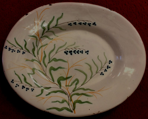 Piatto ovale ceramica senza - piatto, in