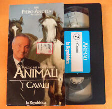 VHS film VIAGGIO NEL MONDO DEGLI ANIMALI 7 I cavalli PIERO ANGELA (F47**) no dvd