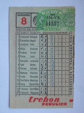 TOTOCALCIO SCHEDINA GIOCATA 1957 concorso 8 Calcio Zenit Modena Novara